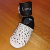 Babyschuhe personalisierbar mit Namen - Musik (Gr. 18-23)