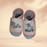 Babyschuhe mit Namen, Lederschuhe - Esel Gr. 18-23)
