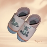 Babyschuhe mit Namen, Lederschuhe - Esel Gr. 18-23)