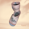 Babyschuhe mit Namen, Lederschuhe - Esel Gr. 18-23)