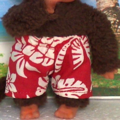 Kleidung Boxershorts Hawaii passend für Äffchen 20 cm Neu