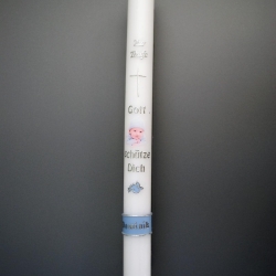 1009 Taufkerze Dominik mit Babyfoto