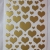 Goldene Herzen in verschiedenen Größen - Sticker gold