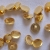 kleiner Ösenknopf 10 mm - goldfarben glänzend - 10 Stück