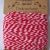 Bakers Twine - Dekoschnur rot-weiß - 25 m