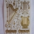 Harfe Leier und Noten - Konturensticker -gold
