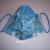 Mund- und Nasenmaske, Patchwork blau