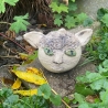 ceramic jar cat head