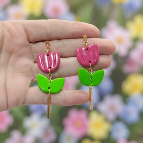 Vorfreude auf den Frühling - Ohrring Modell Floral Glow 2