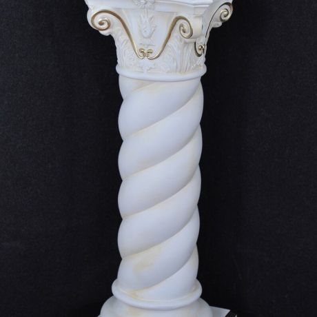 Schöne, hohe, gedrehte griechische Säule. 100 cm.