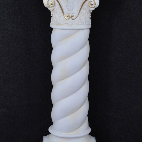 Schöne, hohe, gedrehte griechische Säule. 100 cm.