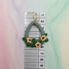 Boho Vintage Blumen Ohrringe aus Polymer Clay - Ohrstecker 18k