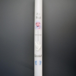 1023 Taufkerze Daniel mit Babyfoto