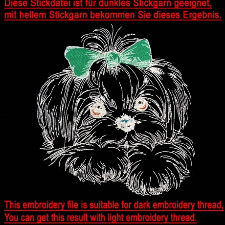 NEU Stickdatei Shi Tzu Laila LIGHT LunaChild