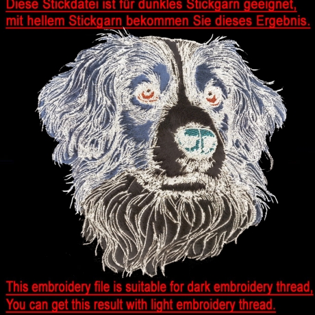 NEU Applikation Stickdatei Kooiker Cash LunaChild