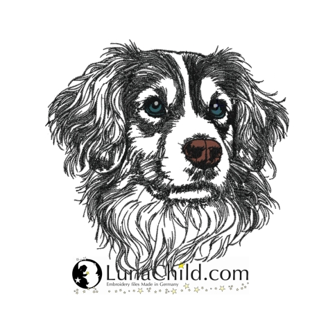 Stickdatei  Kooiker Cash Hund realistisch LunaChild