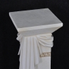 Griechische Säule mit Band und Muster. 80 cm.