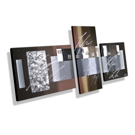 MK1 Art Bild Leinwand Abstrakt Kunst Malerei Acrylbild braun