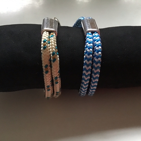„Fehmarn oder Heiligenhafen“ Segelseil-Armband mit Gravur