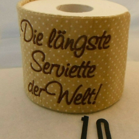 Längste Serviette  Klorollenverstecker WC-Papier Verstecker