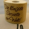 Längste Serviette  Klorollenverstecker WC-Papier Verstecker