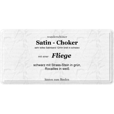 Choker mit einer edlen Fliege / Schleife aus Satin
