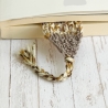 Lesezeichen Braun Brauntöne verschiedene Formen handgestrickt 