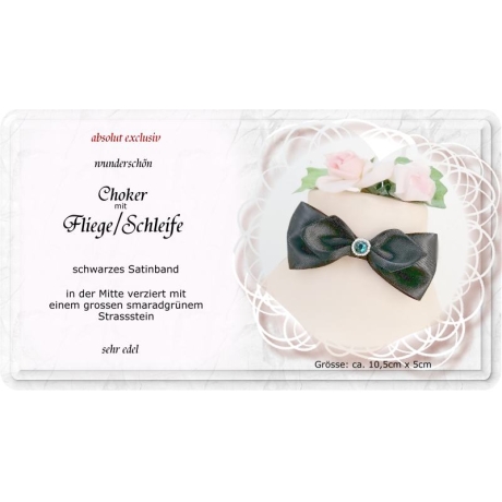 Choker mit einer edlen Fliege / Schleife aus Satin