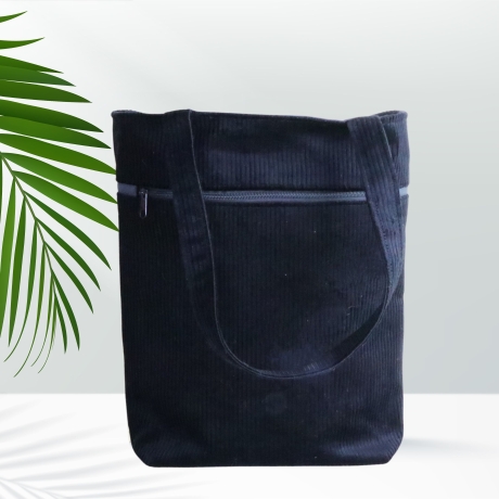 Tragetasche/Cordbeutel/Cordtasche/totebag/schwarze Tasche/Beutel