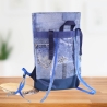 Rucksack/Rollrucksack/Roll Top/Damenrucksack/blau /Cityrucksack
