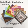 Origami-Papier Faltpapier 15x15 cm 33 Blatt in Blau Faltsterne 