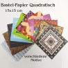 Origami-Papier Faltpapier 15x15 33 Blatt Kunterbunt Faltsterne 