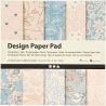 Bastel-Papier Rosa 15x15 cm, 50 Bl.,10 Motive 120g