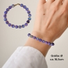 Perlenarmband Lila
