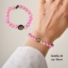 Perlenarmband Rosa