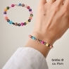 Perlenarmband HAPPY