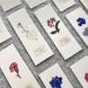 Zeit für Stille • Lesezeichen mit gepresster Blume 