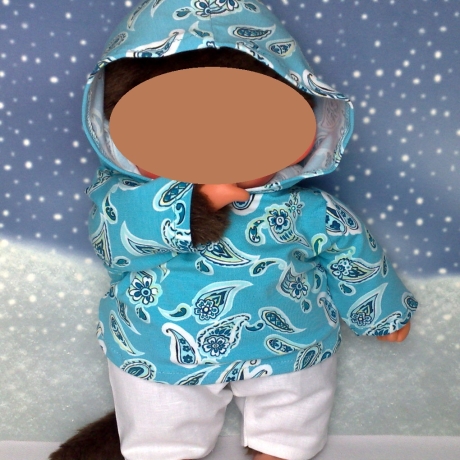 Kleidung Hoodie und Hose passend für Äffchen Bärchen 45 cm Neu