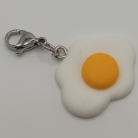 lustiger Spiegelei Clip Anhänger Bettelarmband Kinder