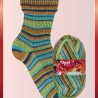 Opal Laubgeflüster, 4-fädige Sockenwolle, Farbe 11252