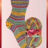 Opal Laubgeflüster, 4-fädige Sockenwolle, Farbe 11257