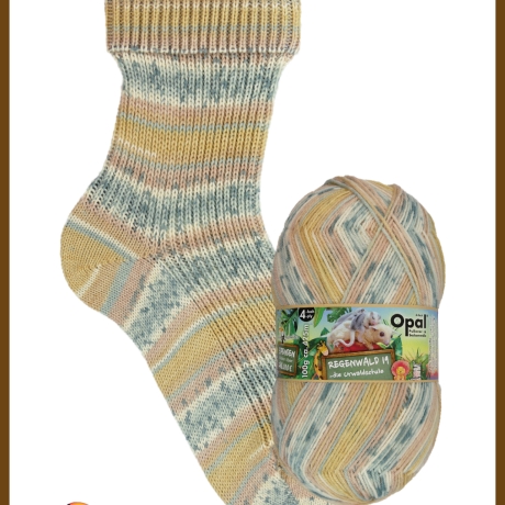 Opal Regenwald 19, 6-fädige Sockenwolle, Farbe 11342