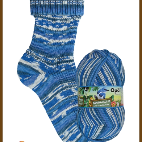 Opal Regenwald 19, 6-fädige Sockenwolle, Farbe 11343