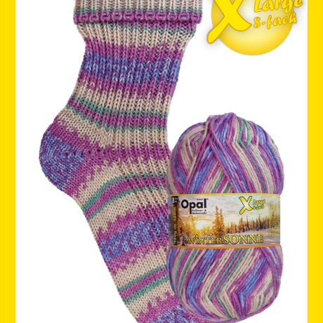 Opal Wintersonne, 8-fädige Sockenwolle, Farbe 11431