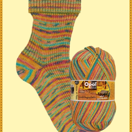 Opal Lieblingsplatz, 4-fädige Sockenwolle, Farbe 11461