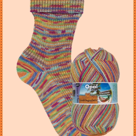 Opal Lieblingsplatz, 4-fädige Sockenwolle, Farbe 11466