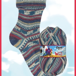 Opal Wirbelwind, 4-fädige Sockenwolle, Farbe 11471