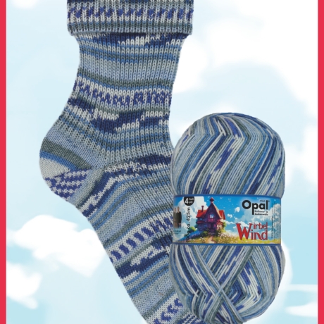 Opal Wirbelwind, 4-fädige Sockenwolle, Farbe 11477