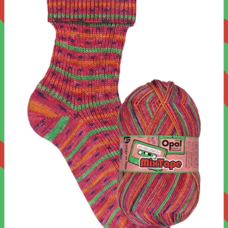 Opal Tape Mix, 4-fädige Sockenwolle, Farbe 11497