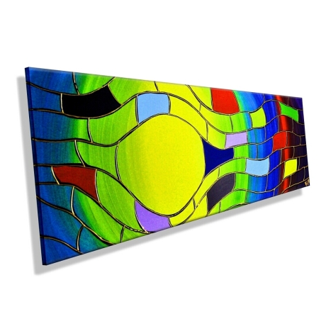 MK1 Art Bild Leinwand Abstrakt Kunst Malerei Acrylbild XXL